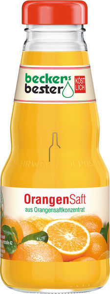 beckers bester Orangensaft - Glas (Mehrweg)