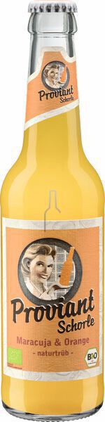 Proviant Schorle Orange & Maracuja - naturtrüb - (BIO) - Glas (Mehrweg)